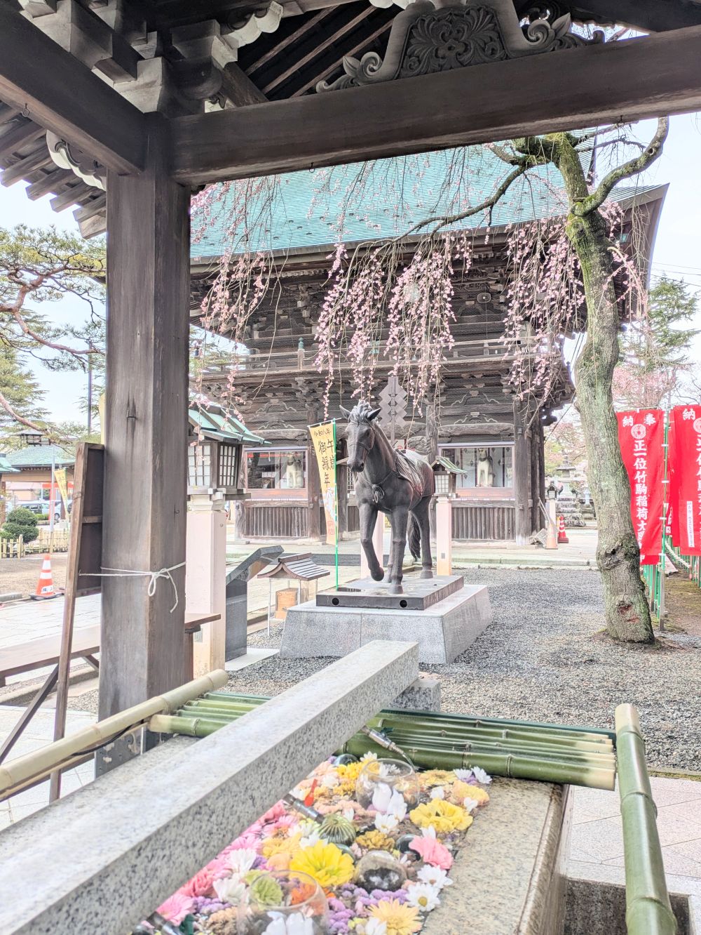 竹駒神社境内、一粒万倍カフェで『春咲缶』限定発売中です!!